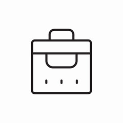 handbag suitcase icon sign vector