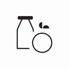 orange juice icon sign vector