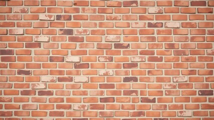 Obraz premium Rough red brick wall texture with grunge effect, perfect for backgrounds and architectural design projects, vintage