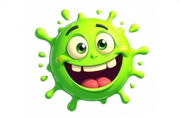 Fototapeta premium green monster cartoon