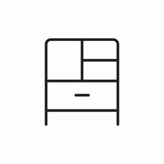 cabinet cupboard icon sign vector