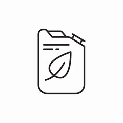 eco petrol canister icon sign vector