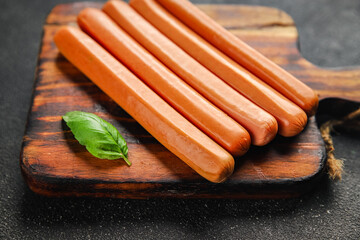 vegetarian sausage food dish vegetable protein seitan meatless soy wheat  fresh delicious gourmet food background on the table rustic food top view copy space vegan food