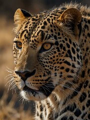 Obraz premium Close-up of a large male leopard.