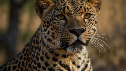 Fototapeta premium Close-up of a male leopard.