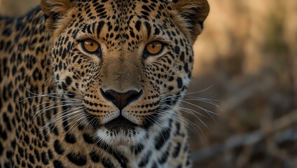 Fototapeta premium Close-up of a male leopard.