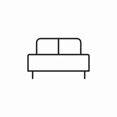 king size bed icon sign vector
