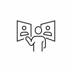 recruitment employee choice (2) icon sign vector