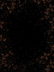 Seamless gold glitter pattern on a black backdrop, festive, celebration