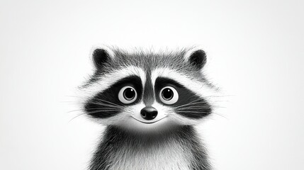 Obraz premium Raccoon Surprised
