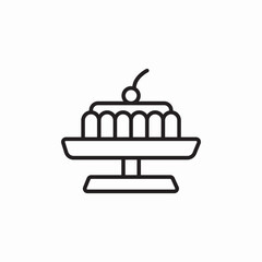 cake dessert icon sign vector