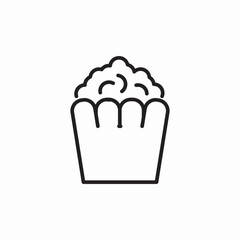 pop corn icon sign vector