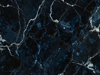 Obraz premium Close-up of dark blue marble