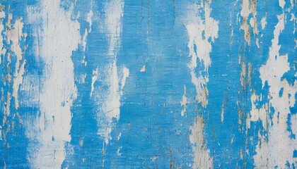 Obraz premium blue painted wood texture seamless rusty grunge background Scratched white paint on planks of wood wall.