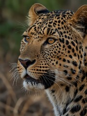 Fototapeta premium Close-up of female leopard in Kruger Park.