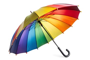 colorful umbrella isolated on white Background