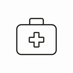 first aid kit icon sign vector