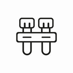 laboratory flask icon sign vector