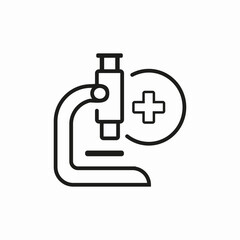 medicine microscope icon sign vector