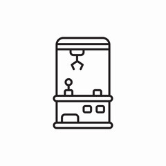 toy catch machine icon sign vector