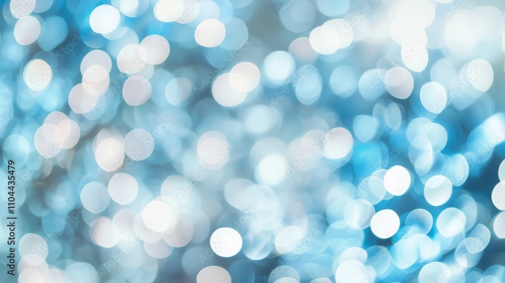 Poster abstract blue bokeh background with soft defocused elements for artistic visual appeal