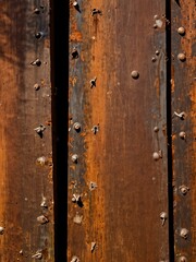 Fototapeta premium Close-up of rusted metal parts.