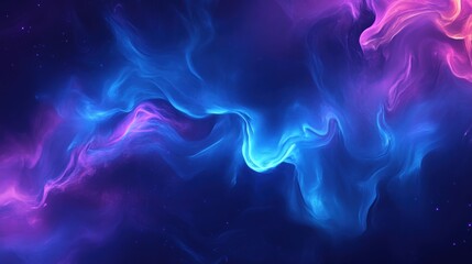 Obraz premium Vibrant electric smoke swirl background design with copy space