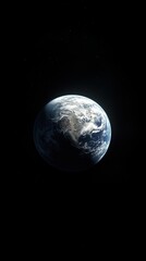 Obraz premium Planet earth rotating in space showing north and south america