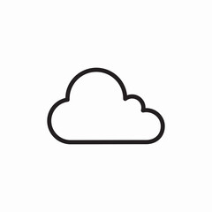 cloud weather icon sign vector