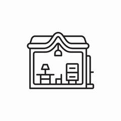 house interior icon sign vector