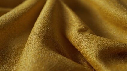 Close-up shot of yellow fabric.