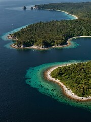 Naklejka premium Coastal islands.