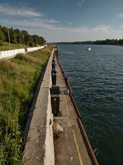 Coastline lock viewed from the right side.