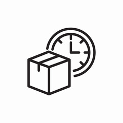 delivery time schedule icon sign vector
