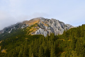 View of Tolsta Košuta mountain peak in Karavanke mountains, Gorenjska, Slovenia