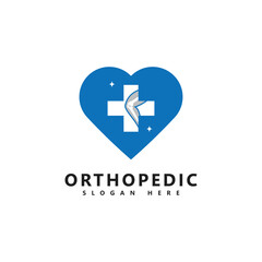 Fototapeta premium Medical Orthopedic Joint Care Logo Design