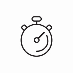 stopwatch timer icon sign vector