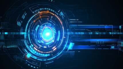 Futuristic technology network background featuring abstract connections and digital elements