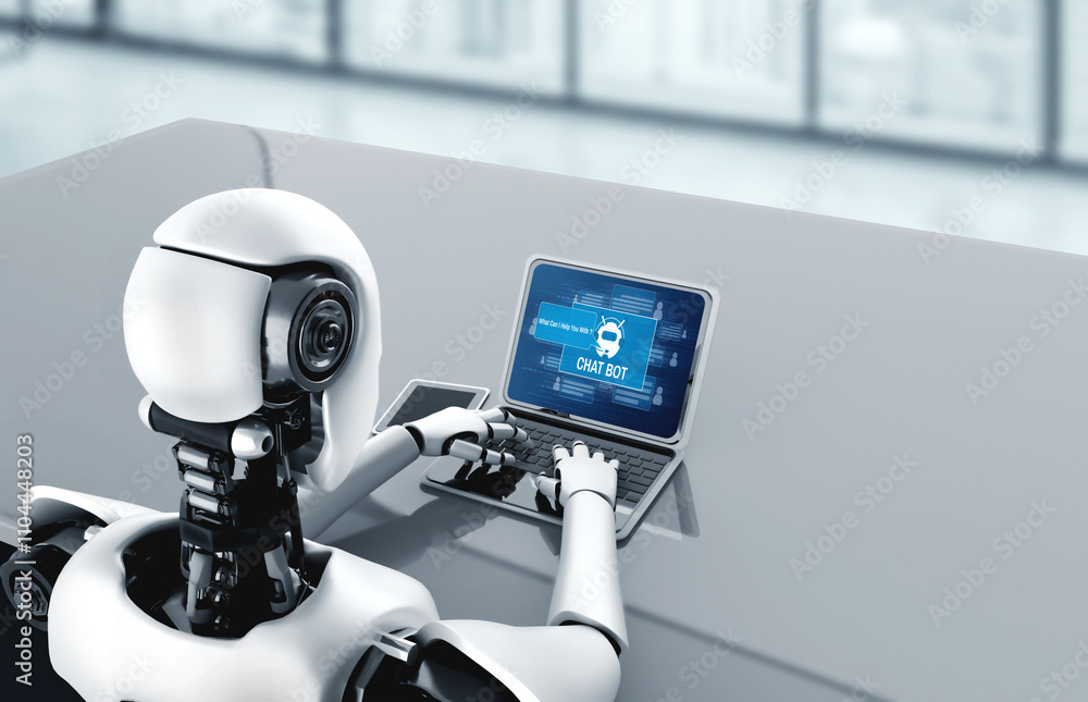 Poster chatbot software application for modish online business that automatically reply to customer questio