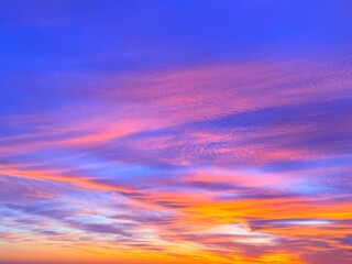 Sunrise sky beautiful colorful clouds