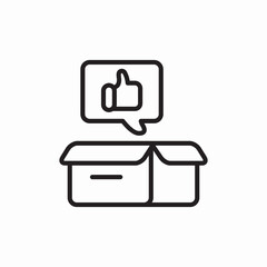 delivery package like icon sign vector