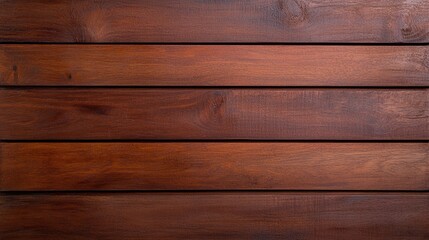 Rich brown wooden plank wall texture, natural horizontal wooden background, clean rustic surface design, close-up of modern timber panels, warm tones for minimalistic decor


