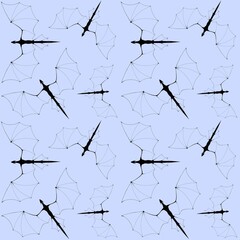 Dragons seamless pattern fantasy print