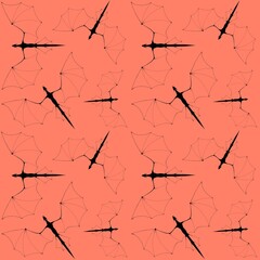 Dragons seamless pattern fantasy print