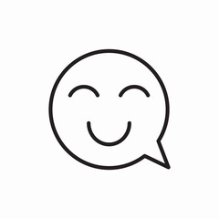 happy emoji speech bubble icon sign vector