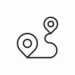 path navigation direction icon sign vector