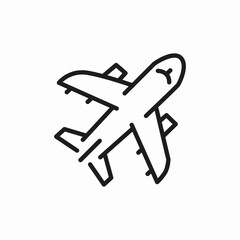 plane flight icon sign vector