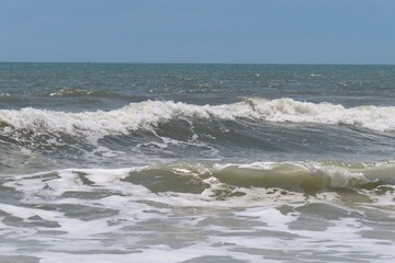 Beautiful ocean view on Atlantic coast of North Florida