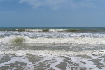 Beautiful ocean view on Atlantic coast of North Florida