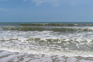 Beautiful ocean view on Atlantic coast of North Florida